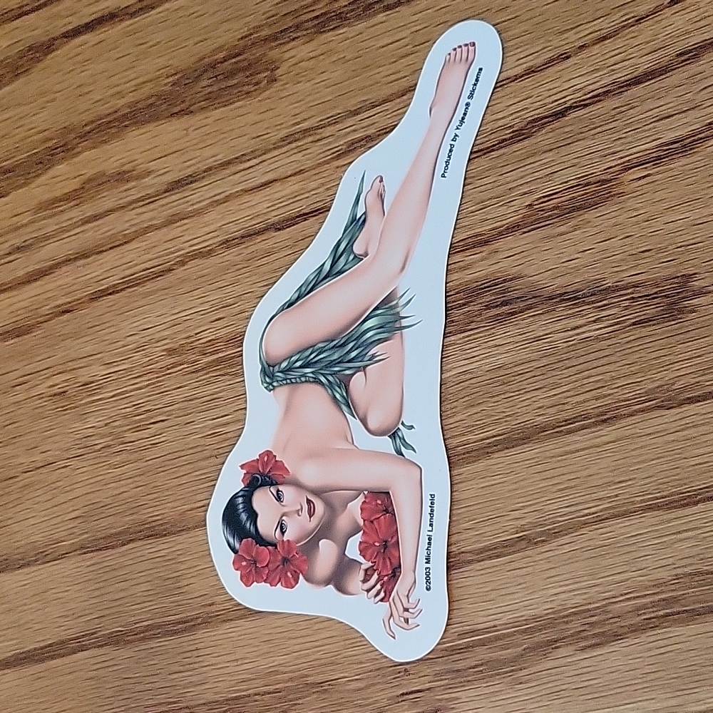 Hawaiian girl Sticker